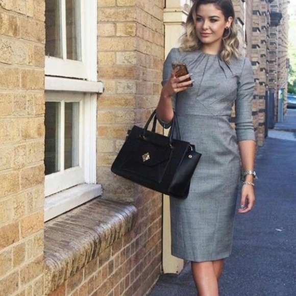 Karen Millen tailored professional pencil midi dress - Picture 3 of 16